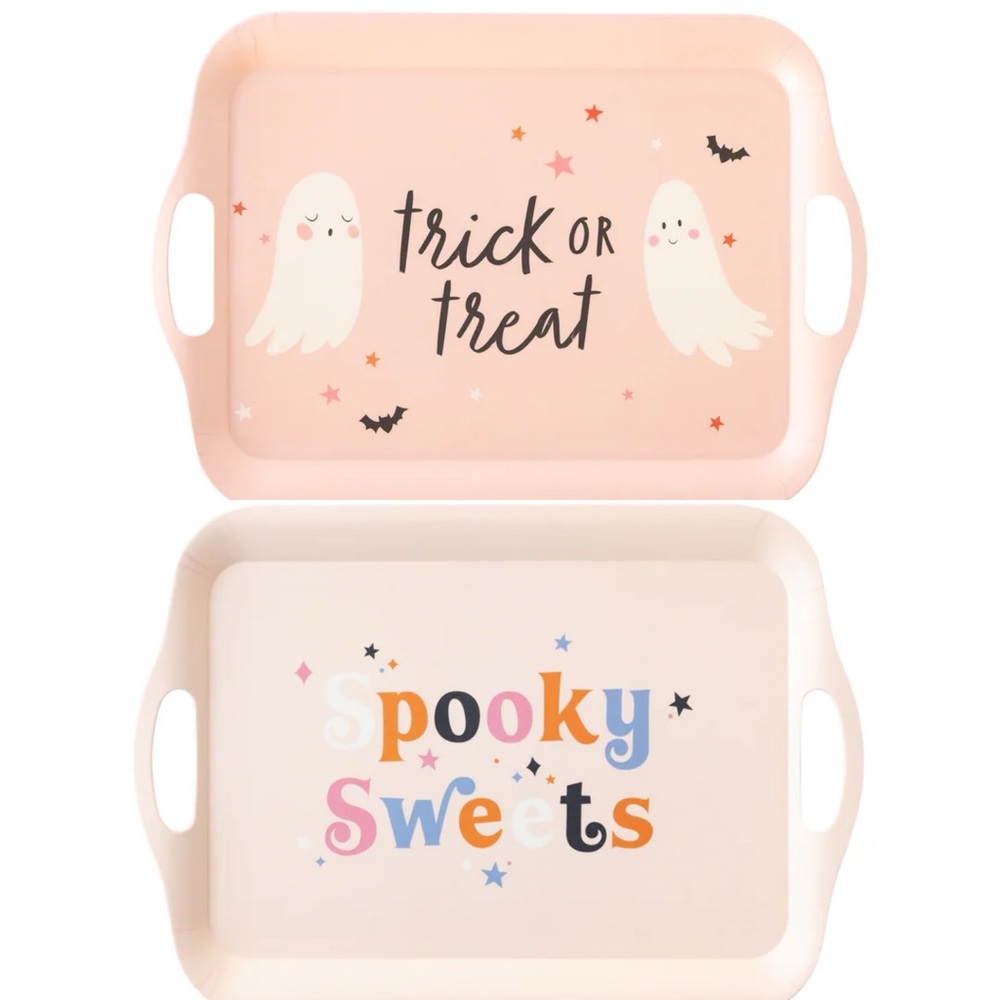 My Mind’s Eye Halloween Reusable Bamboo Tray - Set of 2